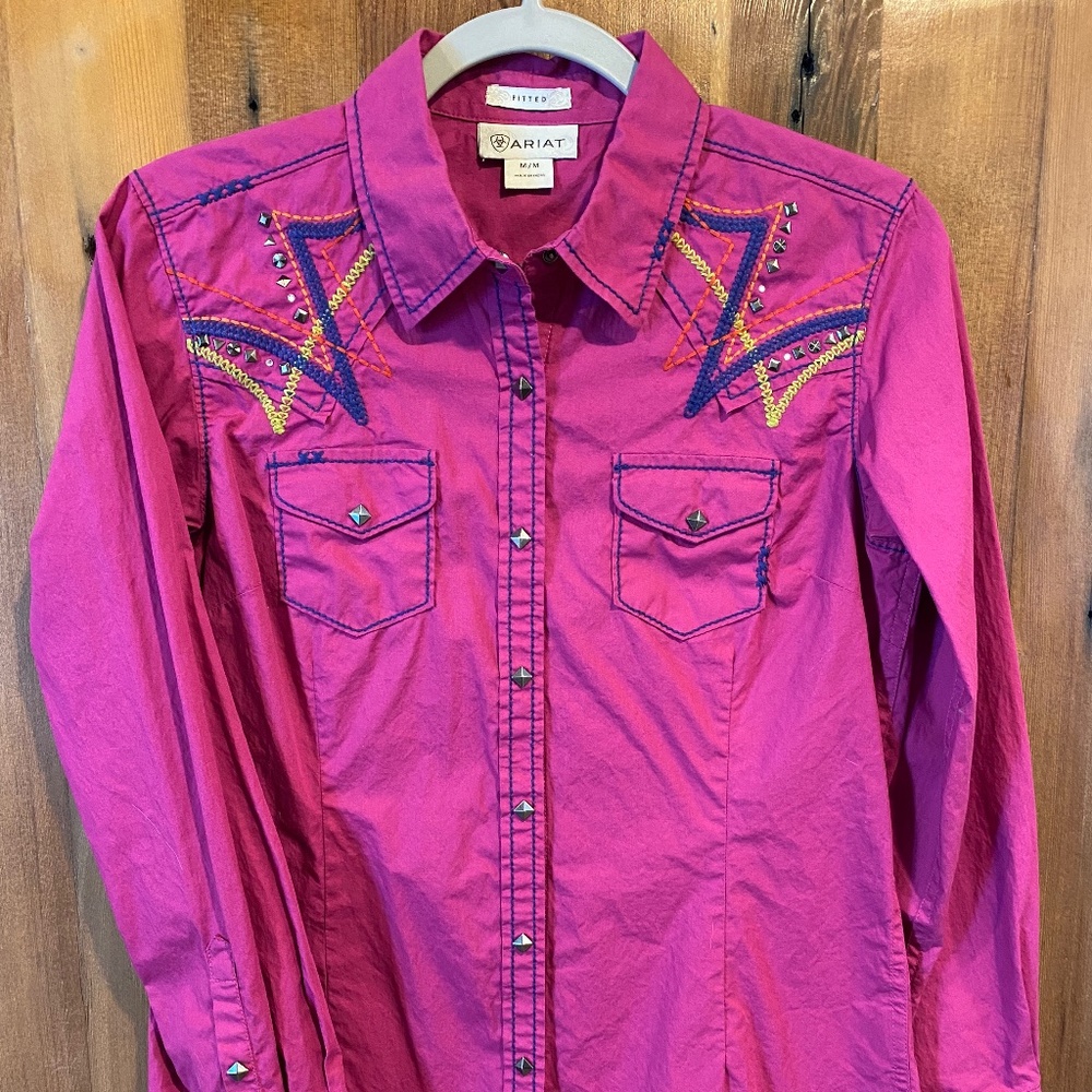 Ariat diamond snap arena shirt